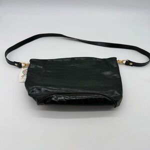 NWT Carta D'Identita Della Borsa Green Crocodile-Embossed Genuine Leather Bag